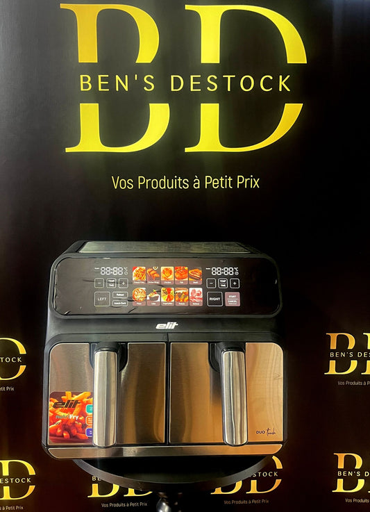 Air Fryer Élit Electronics AF8100 – Friteuse à air double cuve 2 x 4L – 2200W avec écran digital